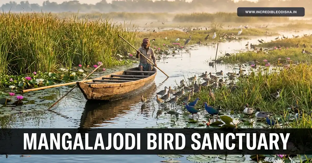 Featured image for Mangalajodi Bird Sanctuary: Complete Winter Birdwatching & Boating Guide