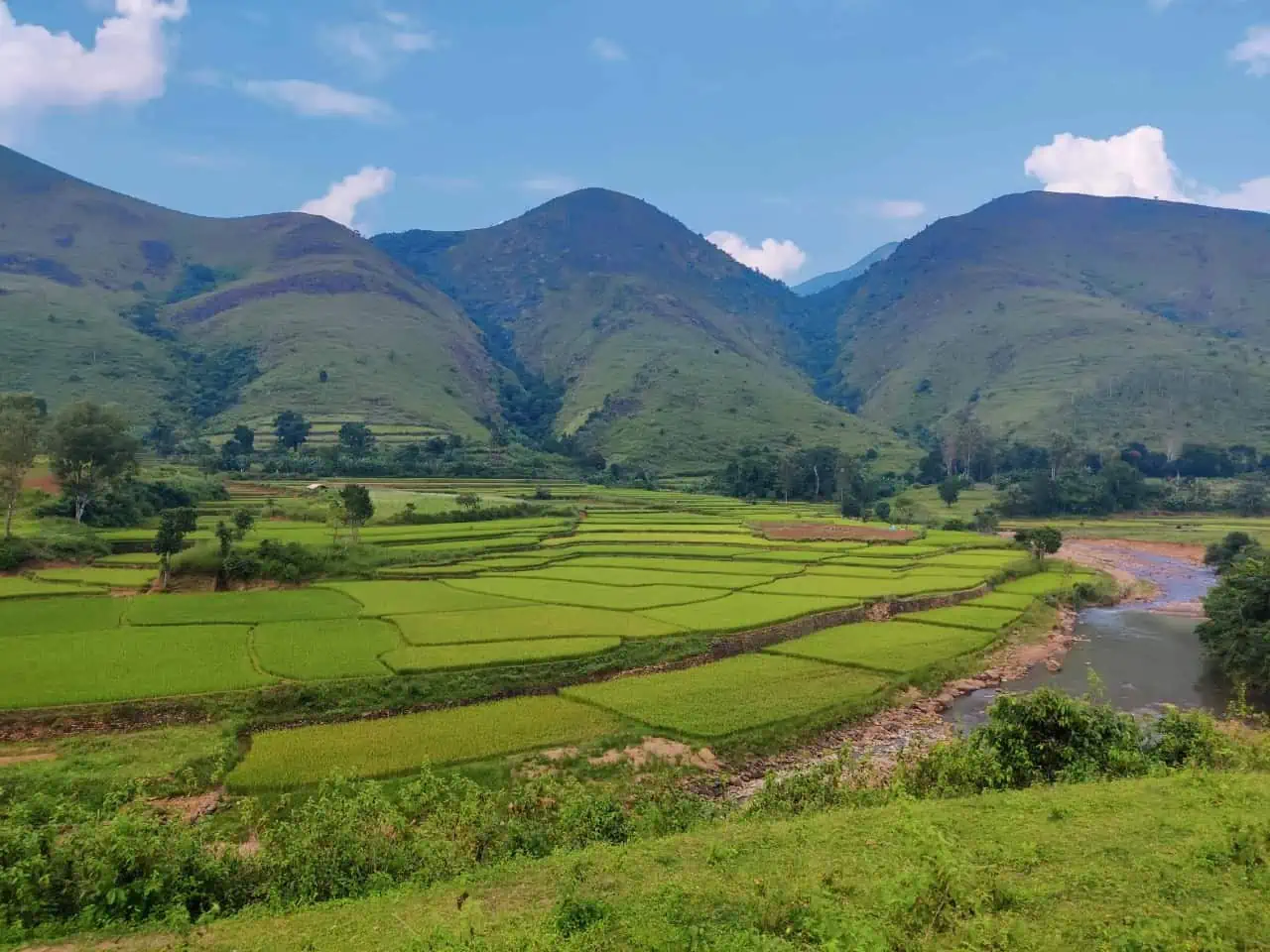The sprawling range of Deomali Hills captured during the golden hour