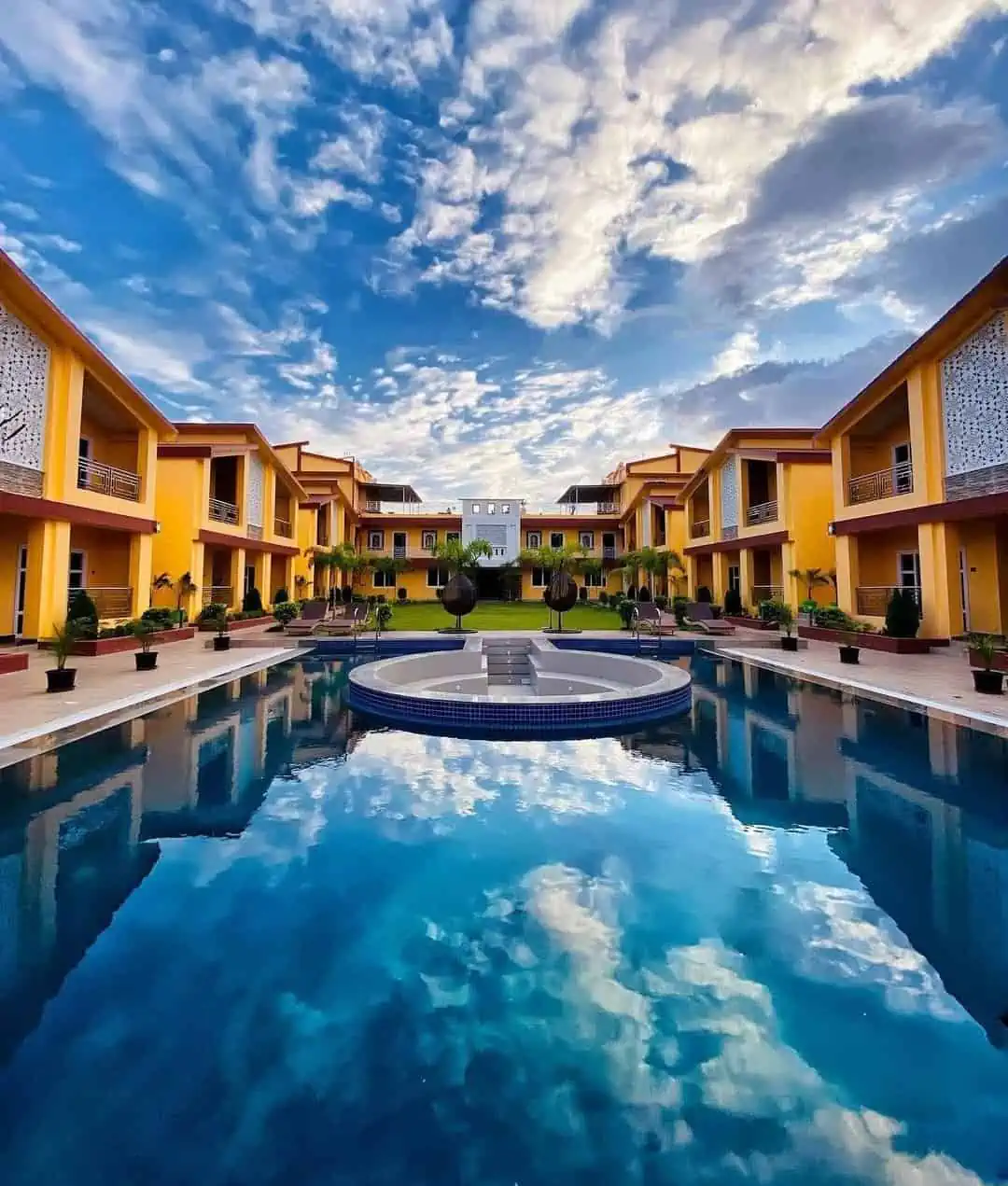 A glimpse inside the Tampara Resort, showing the well-furnished and comfortable interiors.