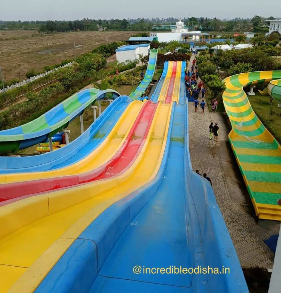 Wonder World Water Park in Puri water slide