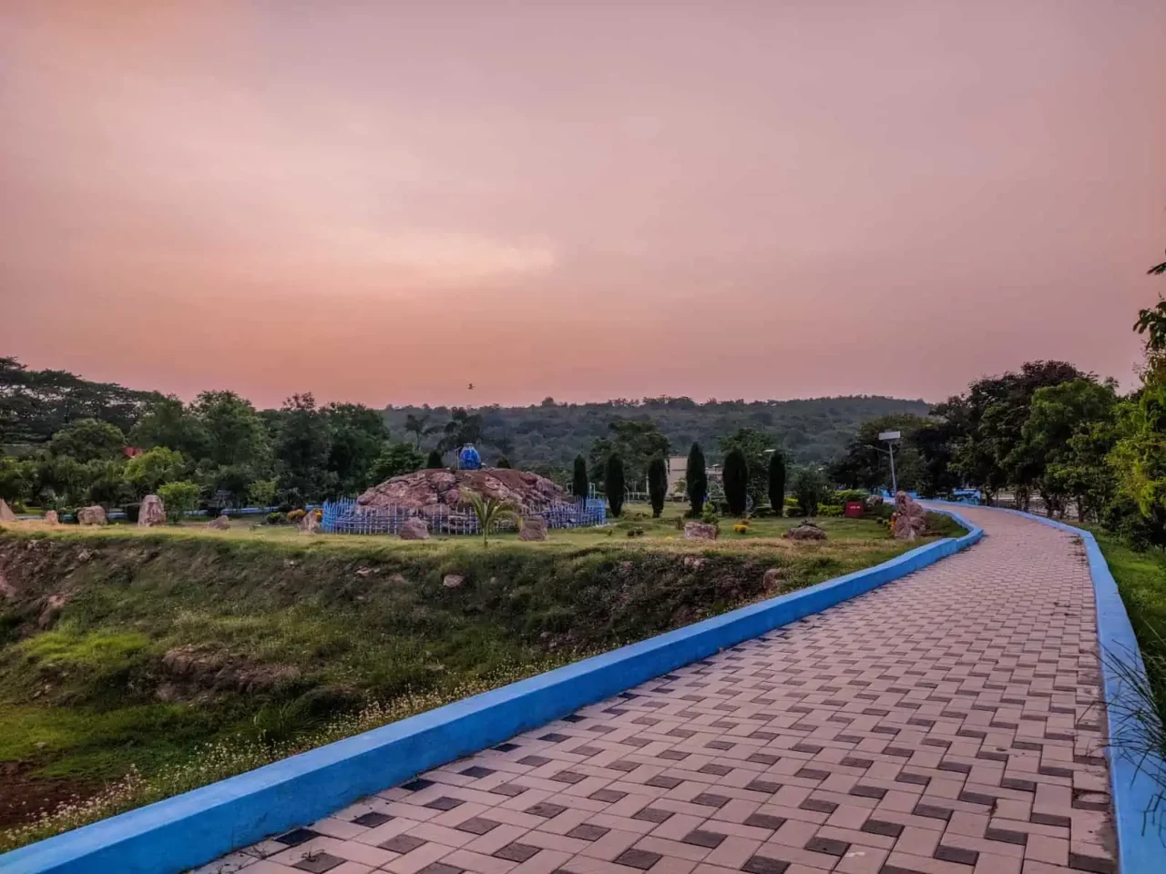 A stunning sunset view over Ansupa Lake