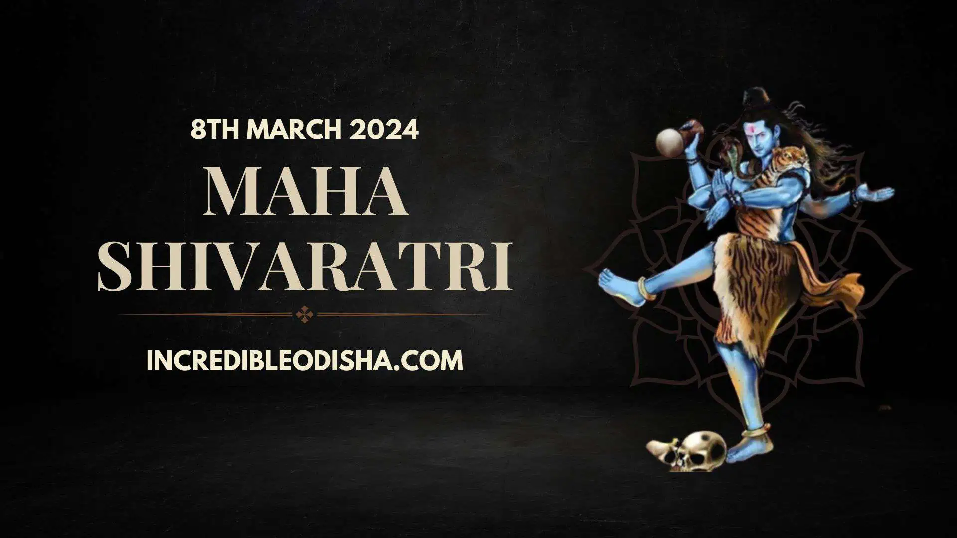 Devotees celebrating Maha Shivratri at a temple in Odisha