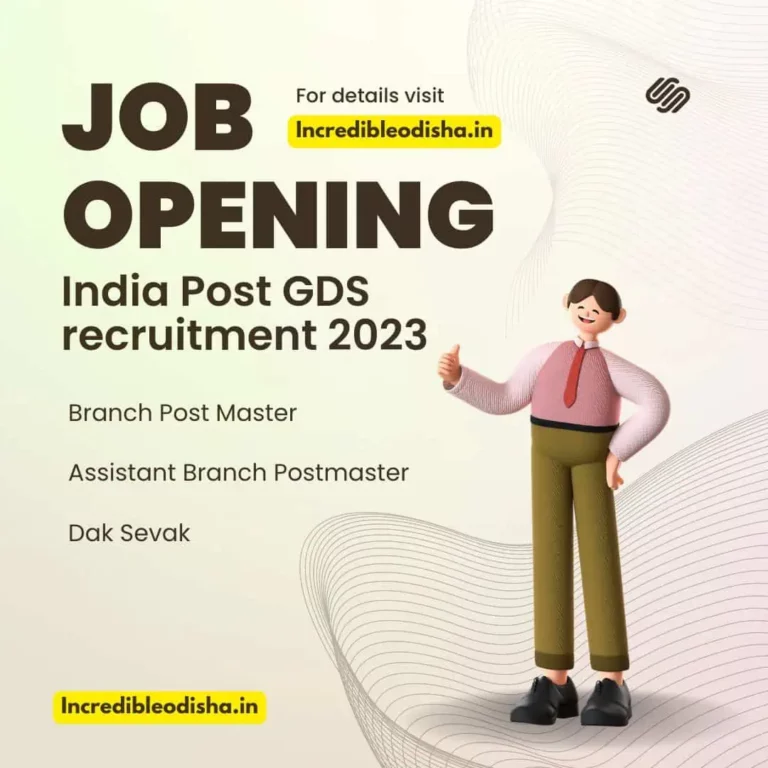 India Post Odisha GDS Recruitment 2023 – Full Details