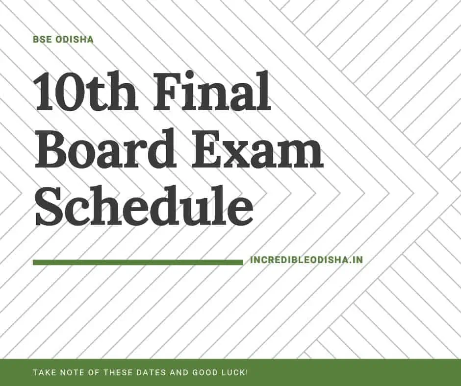 10th Board Exam Date 2023