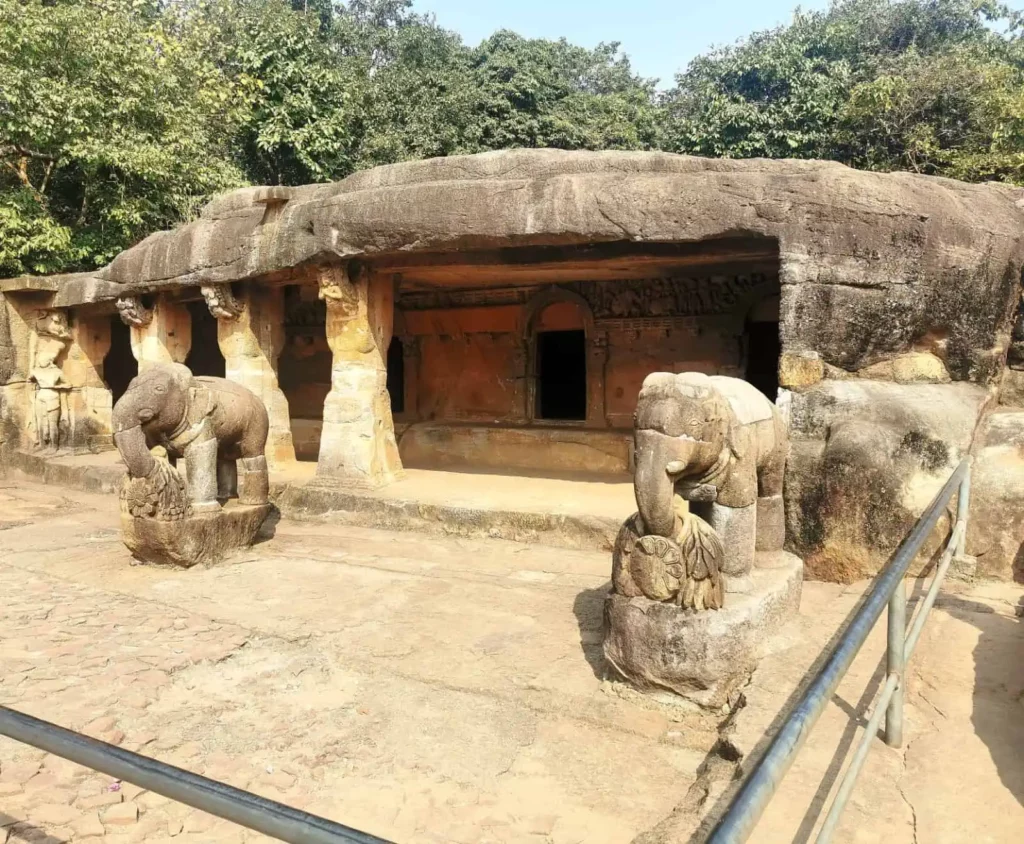 Udayagiri and Khandagiri caves elephants