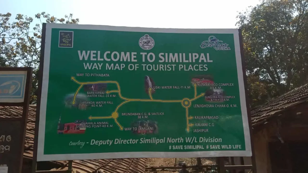 Similipal national park map