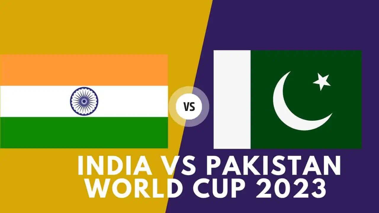 India Vs Pakistan World Cup 2023 Match