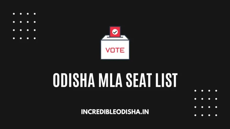 Odisha MLA Seat List: Name, Party, And Constituency Details